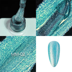 LAVIS MM02 - Gel Polish 0.5oz - Mermaid Lagoon Glitter Collection by LAVIS NAILS sold by DTK Nail Supply