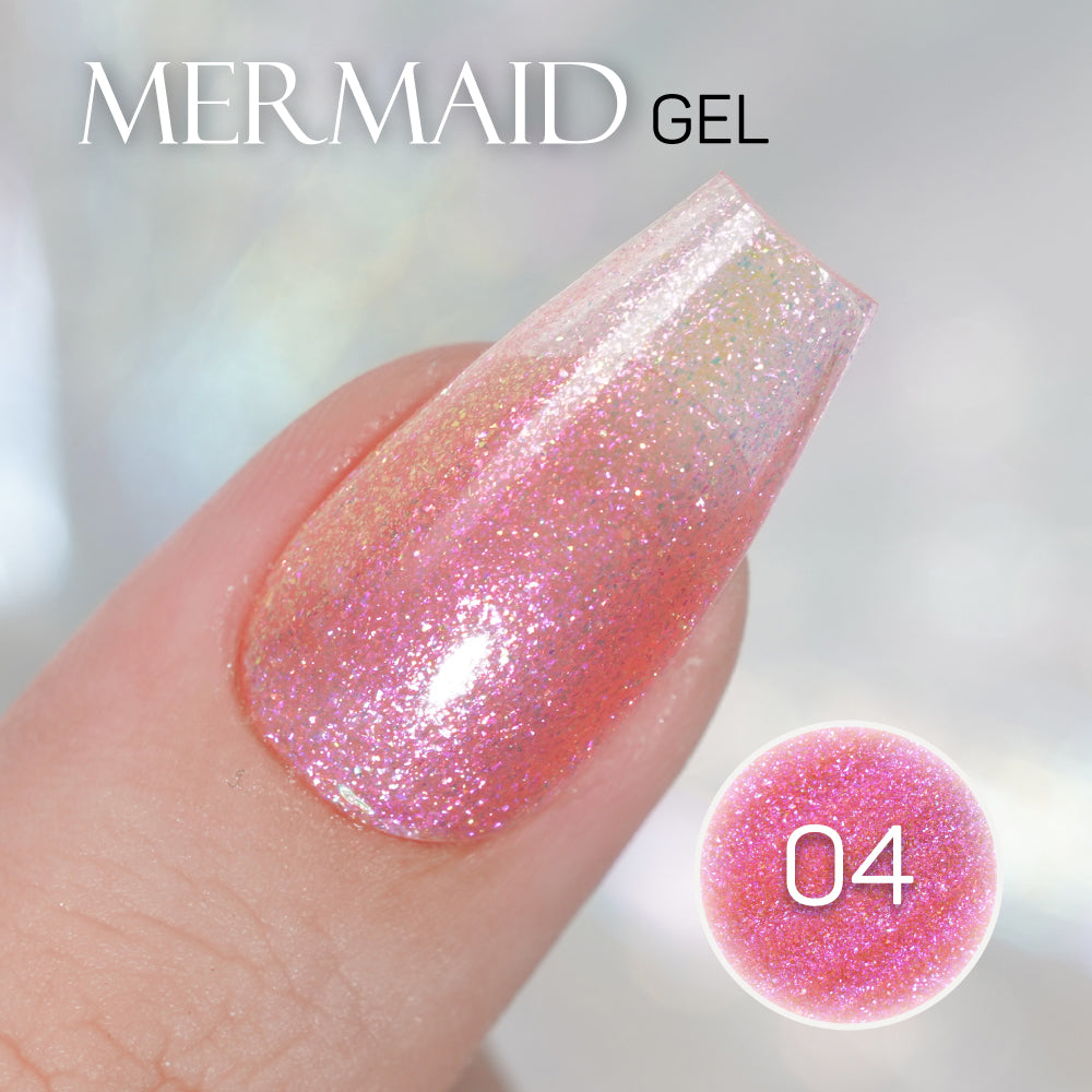 LAVIS MM04 - Gel Polish 0.5oz - Mermaid Lagoon Glitter Collection by LAVIS NAILS sold by DTK Nail Supply