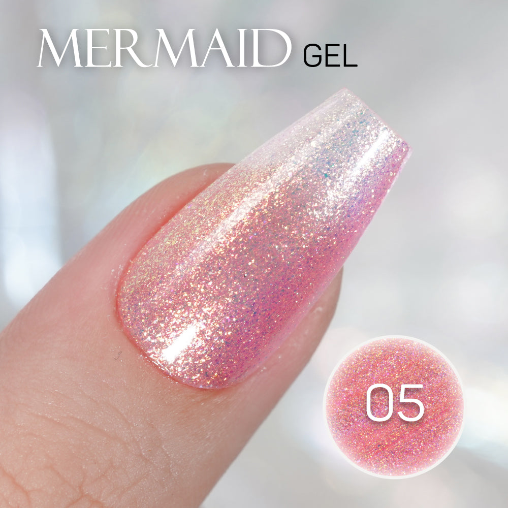 LAVIS MM05 - Gel Polish 0.5oz - Mermaid Lagoon Glitter Collection by LAVIS NAILS sold by DTK Nail Supply