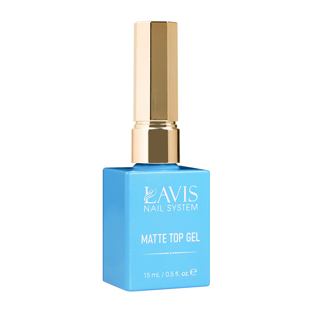 LAVIS Gel Polish Matte Top - 0.5 oz (New) by LAVIS NAILS sold by DTK Nail Supply