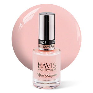 LAVIS Nail Lacquer - 278 Coral Pink