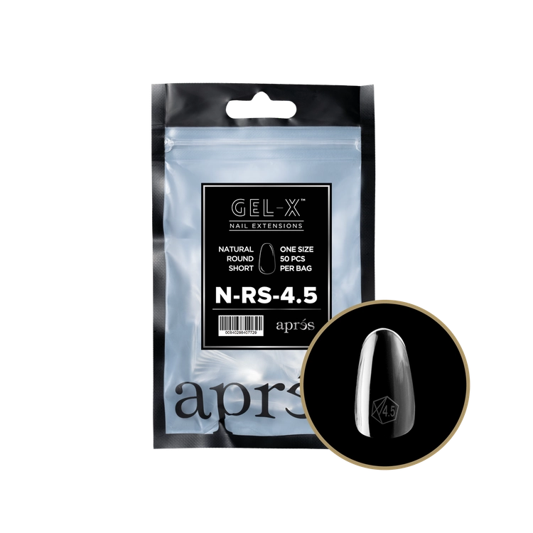 APRES - Gel-X Natural Round Short #4.5 Refill Bag