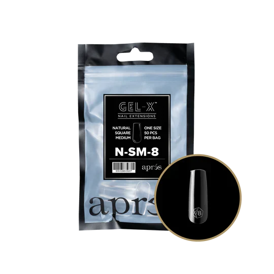 APRES - Gel-X Natural Square Medium #8