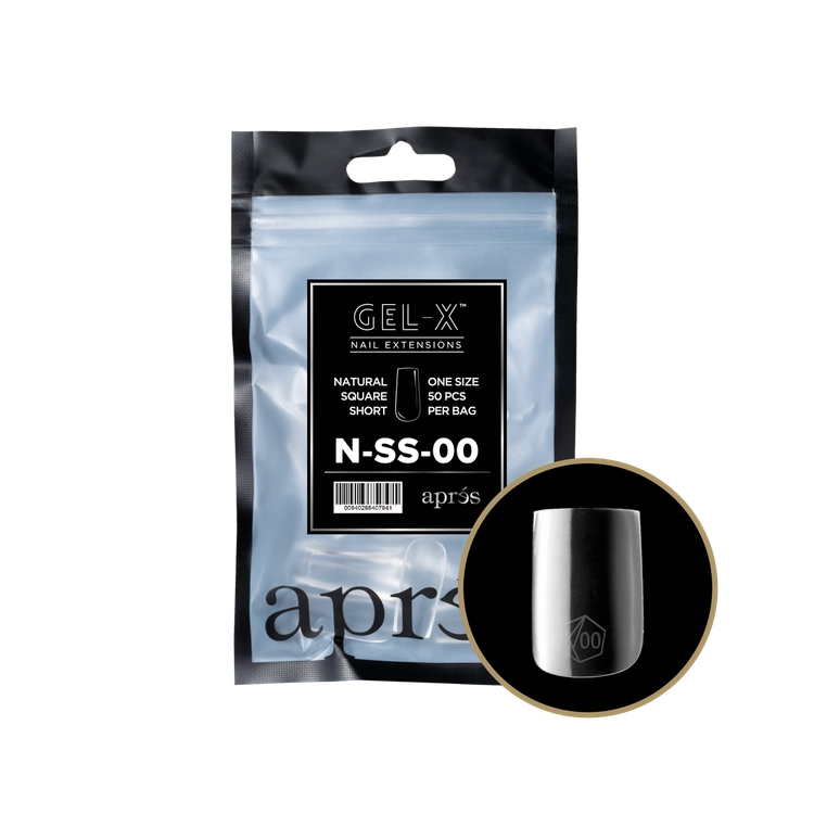 APRES - Gel-X Natural Square Short #00 Refill Bag