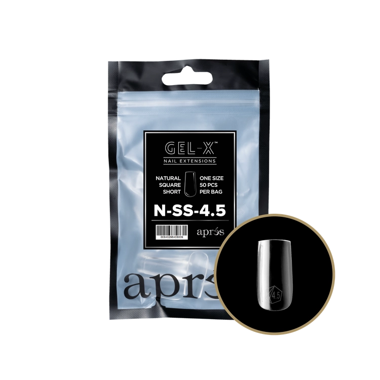 APRES - Gel-X Natural Square Short #4.5 Refill Bag
