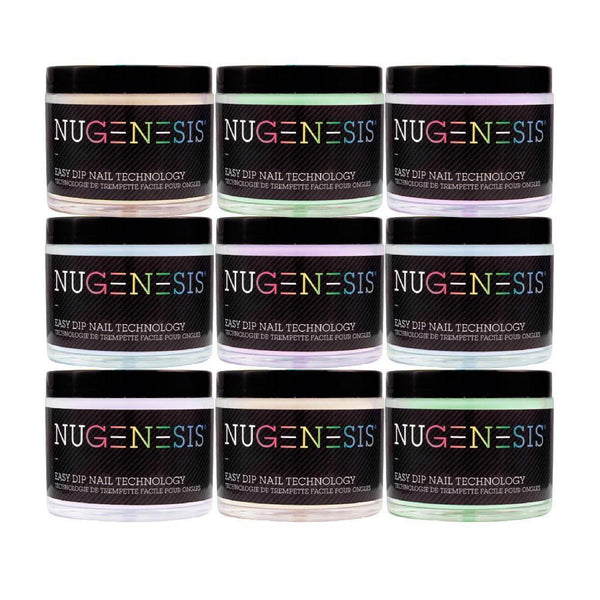 One Line NuGenesis 180 Dipping Powder Colors by NuGenesis sold by DTK Nail Supply