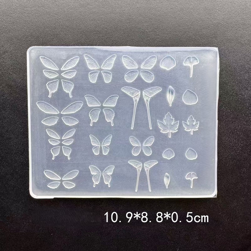 3D Nail Charm Mold - Butterfly & Maples