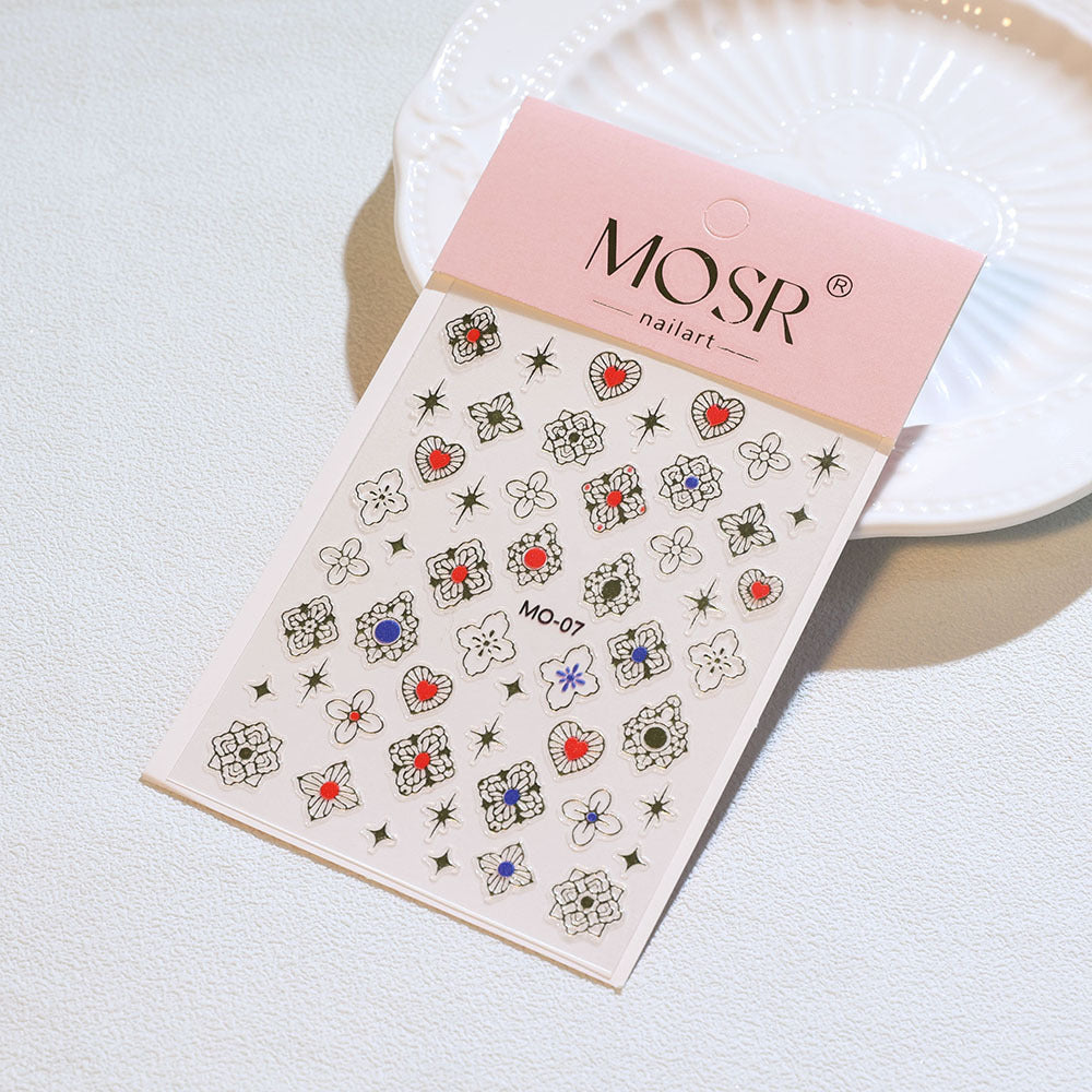 3D Nail Art Stickers MO-07