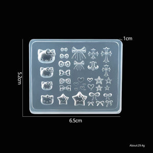 3D Nail Charm Mold 14 - Cat