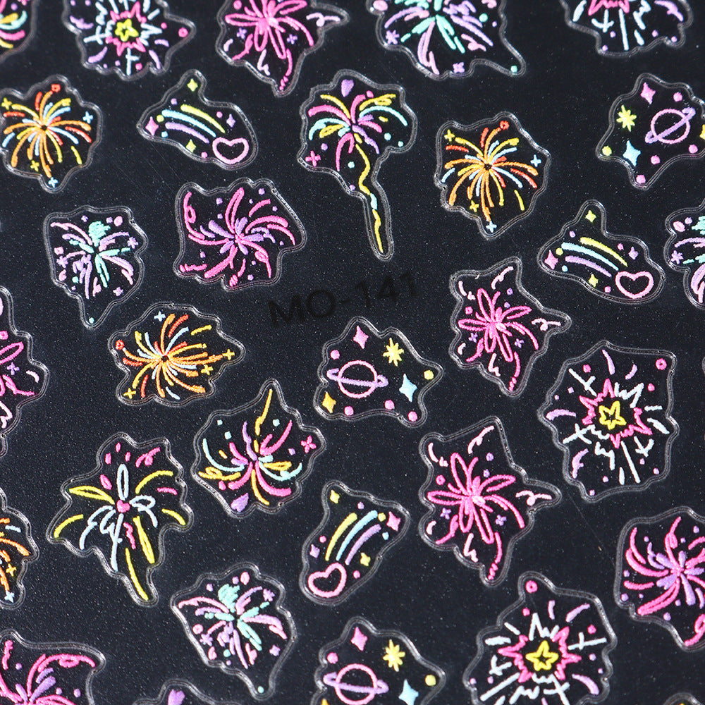 3D Nail Art Stickers MO-141 by Joyful Nail sold by DTK Nail Supply
