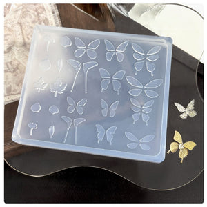 3D Nail Charm Mold - Butterfly & Maples