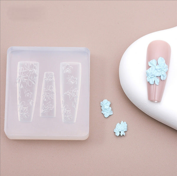 3D Nail Charm Mold 19 - 7 Six Petals Flower