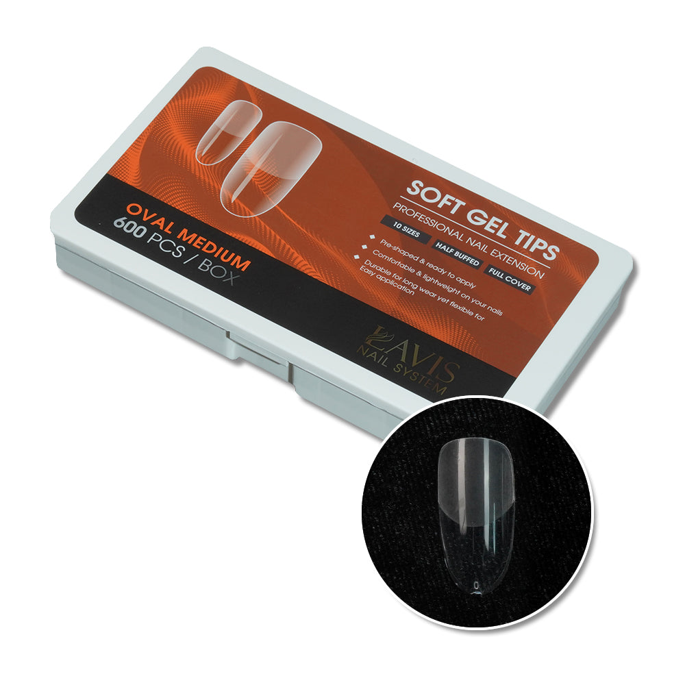 LAVIS Oval - Soft Gel Tips by LAVIS NAILS TOOL sold by DTK Nail Supply