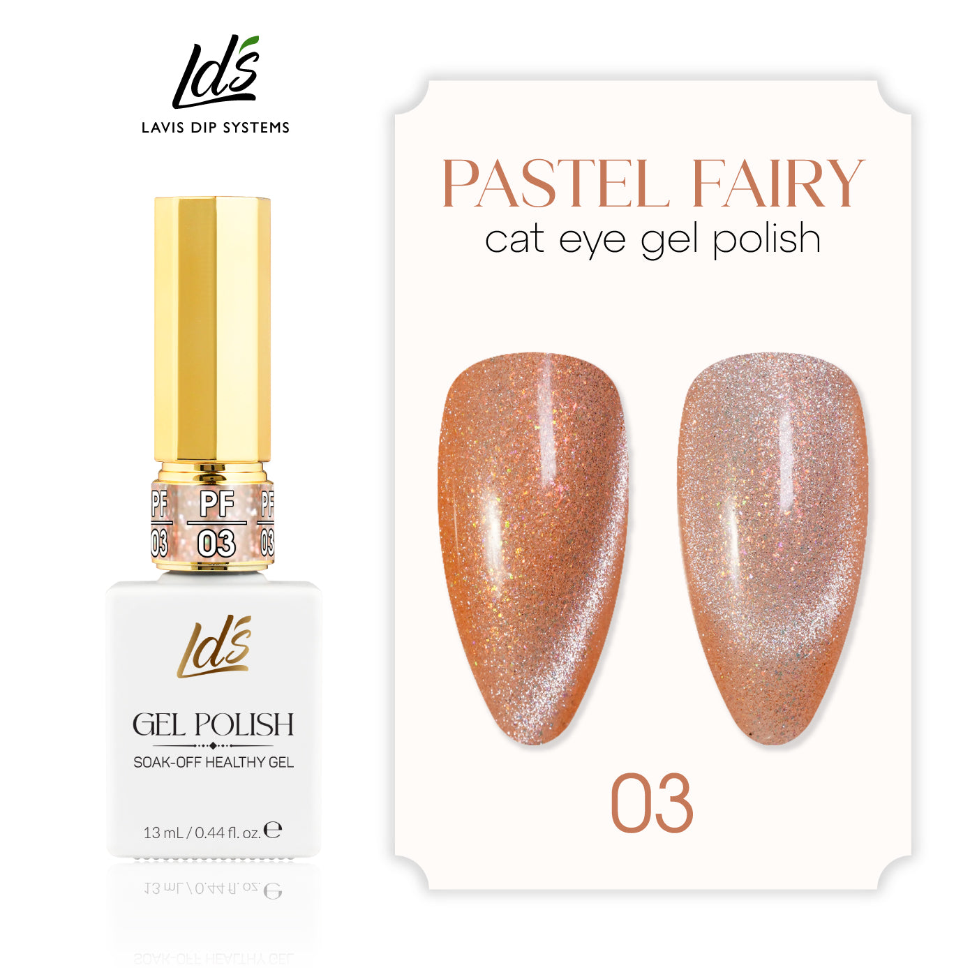 LDS PF03 - Pastel Fairy Cat Eye Gel Collection by LDS sold by DTK Nail Supply
