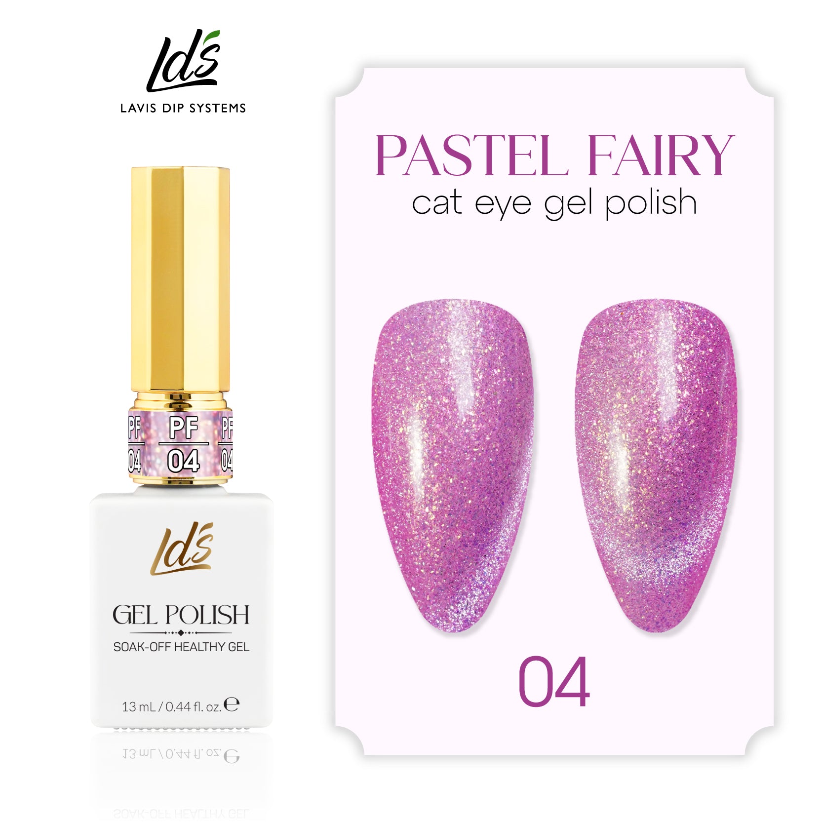 LDS PF04 - Pastel Fairy Cat Eye Gel Collection by LDS sold by DTK Nail Supply