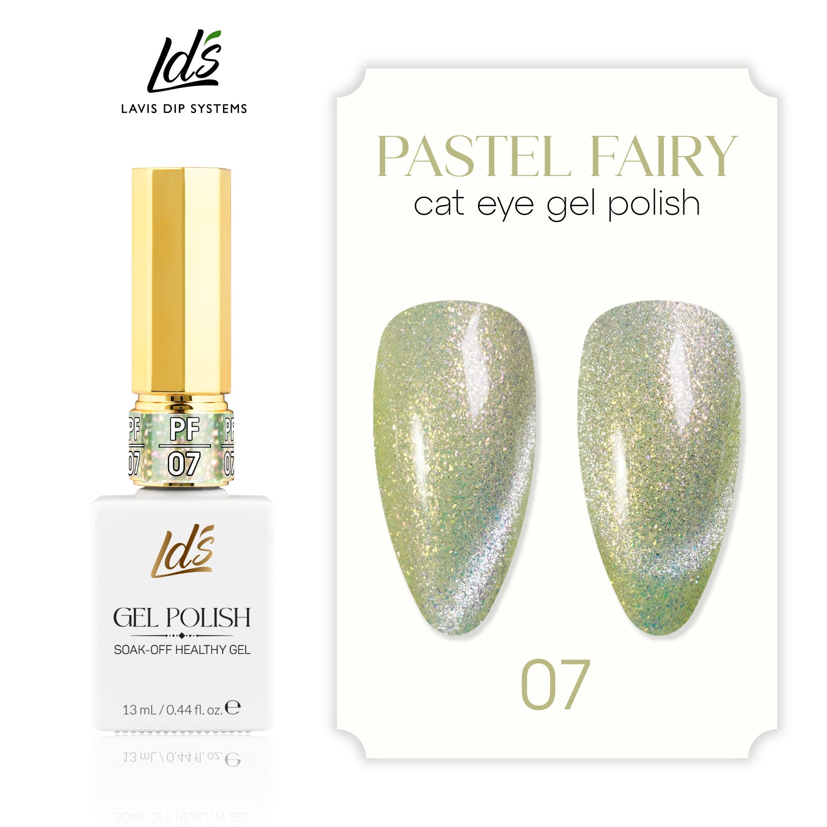 LDS PF07 - Pastel Fairy Cat Eye Gel Collection by LDS sold by DTK Nail Supply