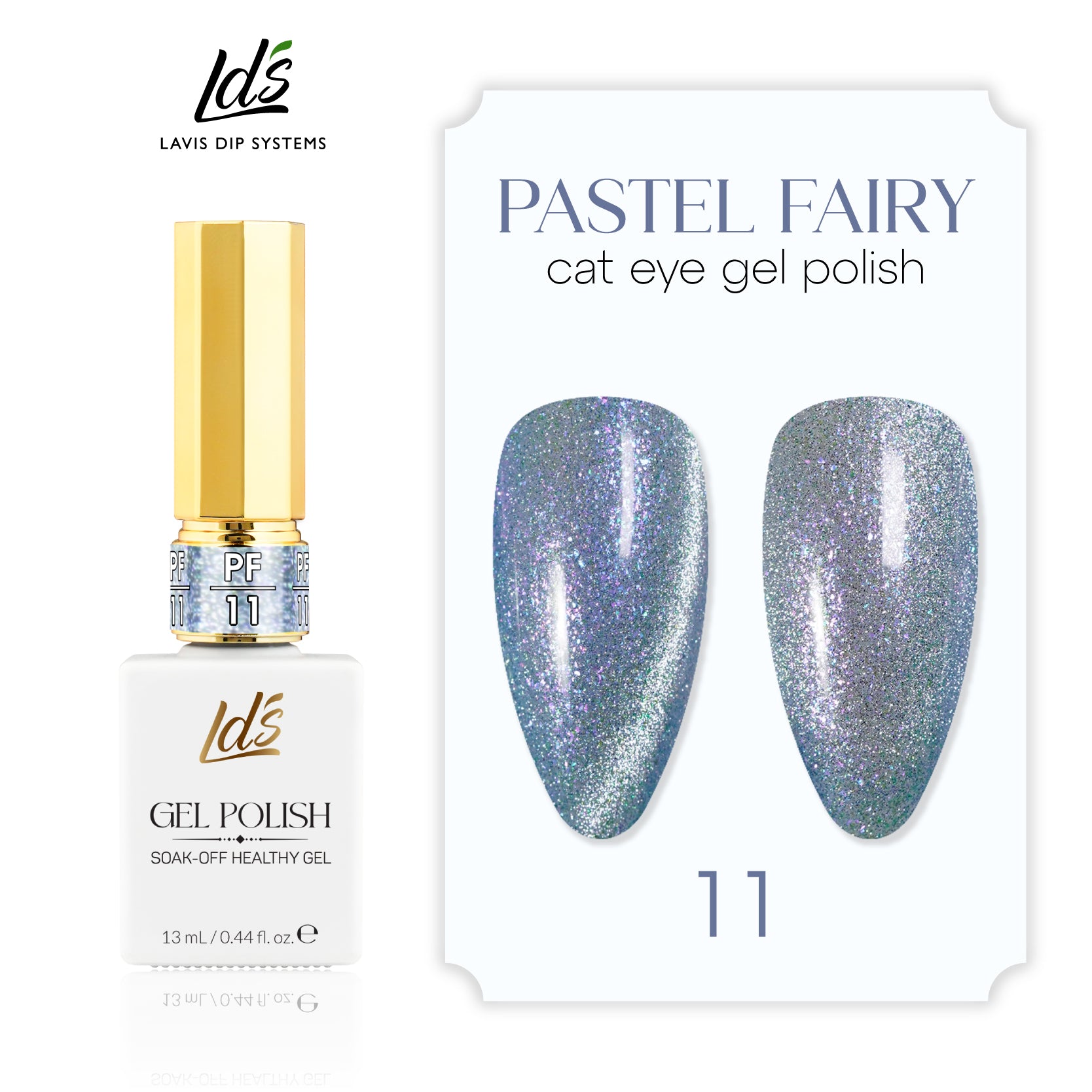 LDS PF11 - Pastel Fairy Cat Eye Gel Collection by LDS sold by DTK Nail Supply