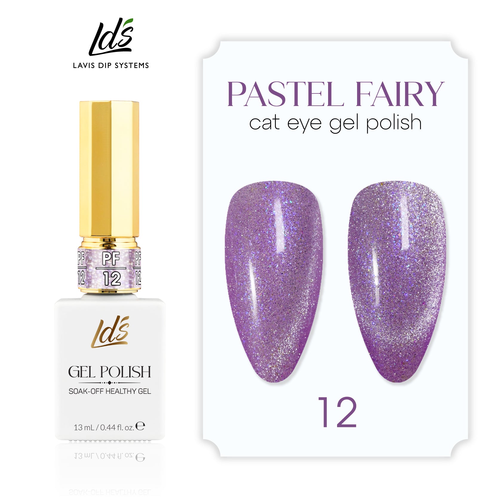 LDS PF12 - Pastel Fairy Cat Eye Gel Collection by LDS sold by DTK Nail Supply