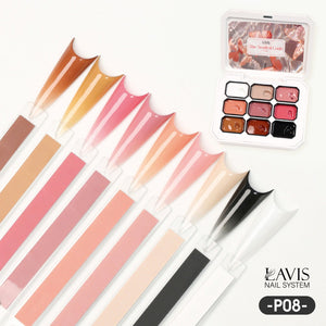 LAVIS Pat Pat Gel - Ombre Gel Palette - Painting Gel