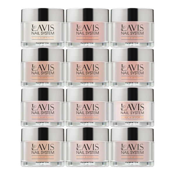 LAVIS ACRYLIC KIT 3 (25-36) by LAVIS NAILS sold by DTK Nail Supply