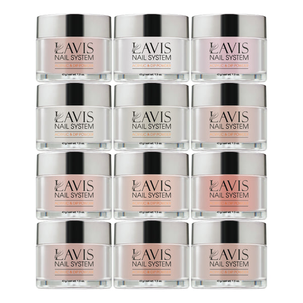 LAVIS ACRYLIC KIT 4 (37-48) by LAVIS NAILS sold by DTK Nail Supply