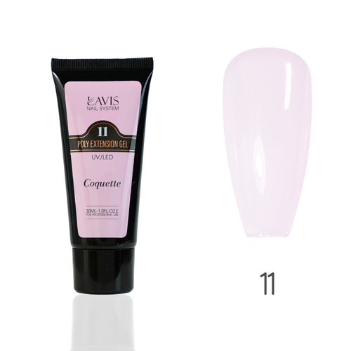 LAVIS 11 Coquette - New Poly Extension Gel 15 UV/LED 30ml