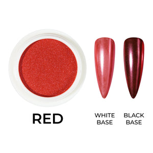 Classic Chrome Nail Powder - Red
