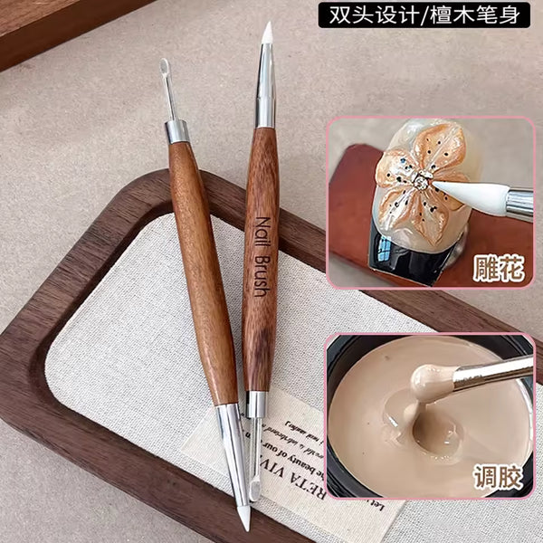 Double Headed Nail Sculpting Pen
