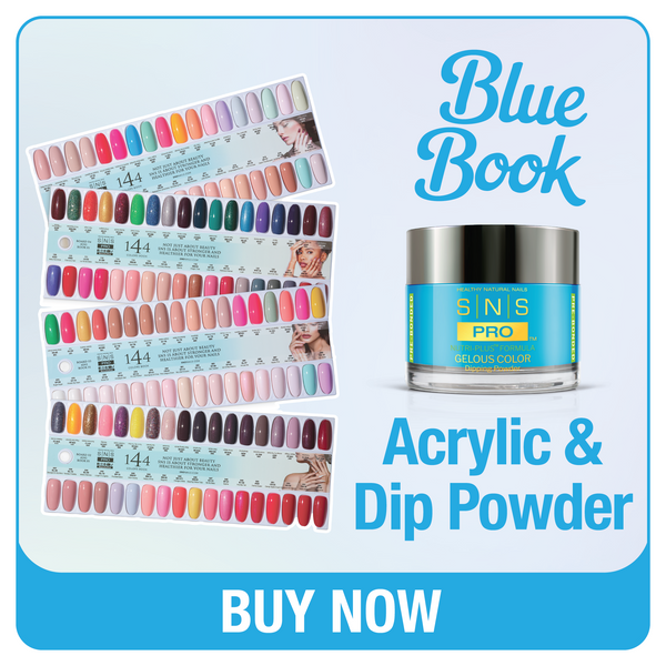 SNS Pro Dipping & Acrylic Powder - Set 144 Colors - Tiffany Blue Collection