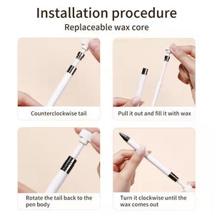 Refillable Wax Rhinestone Nail Art Pen