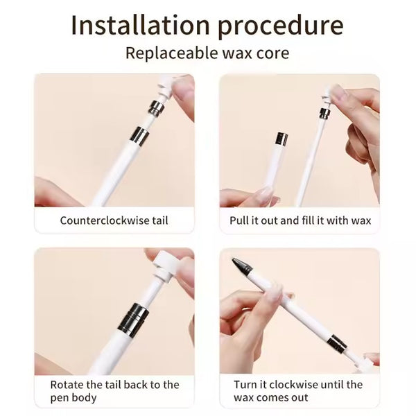 Refillable Wax Rhinestone Nail Art Pen