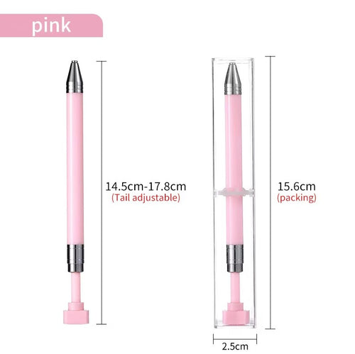 Refillable Wax Rhinestone Nail Art Pen