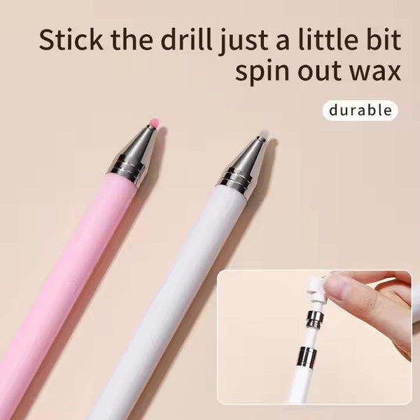 Refillable Wax Rhinestone Nail Art Pen