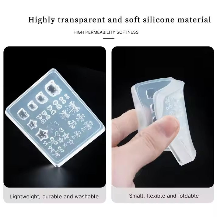 3D Nail Charm Mold 14 - Cat