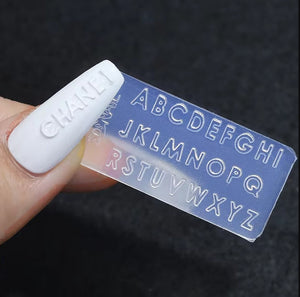 3D Nail Charm Mold 6 - Alphabet by OTHER sold by DTK Nail Supply