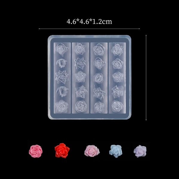 3D Nail Charm Mold 10 - Roses