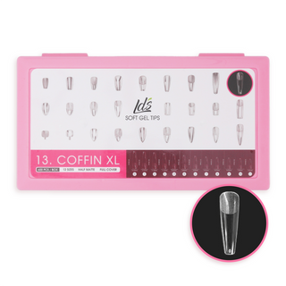 LDS - 13 Coffin XL Half Matte Nail Tips (Full Cover) (Box of 600PCS)