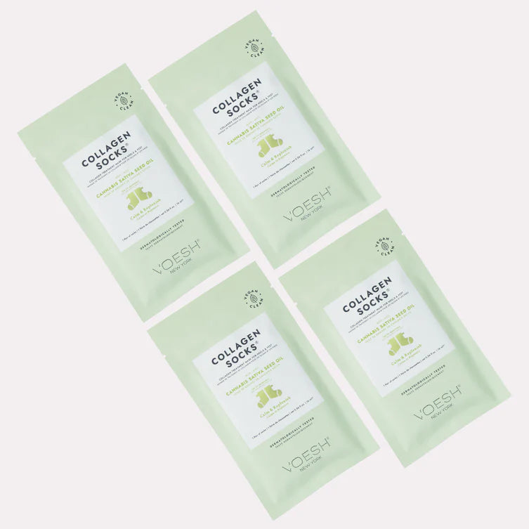 VOESH - Collagen Socks with Cannabis Sativa Seed Oil by VOESH sold by DTK Nail Supply
