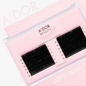 A’dor Beauty Volume Eyelash Extension 0.07C - 15MM by Beauty sold by DTK Nail Supply