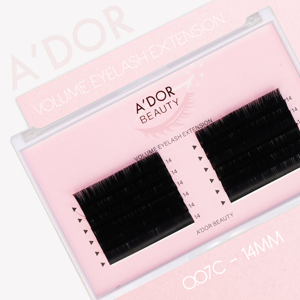 A’dor Beauty Volume Eyelash Extension 0.07C - 14MM by Beauty sold by DTK Nail Supply