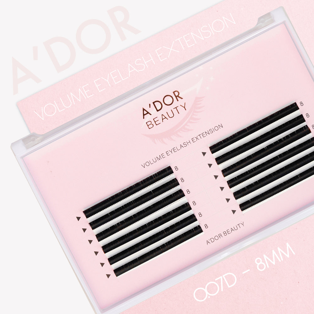 A’dor Beauty Volume Eyelash Extension 0.07D - 8MM by Beauty sold by DTK Nail Supply