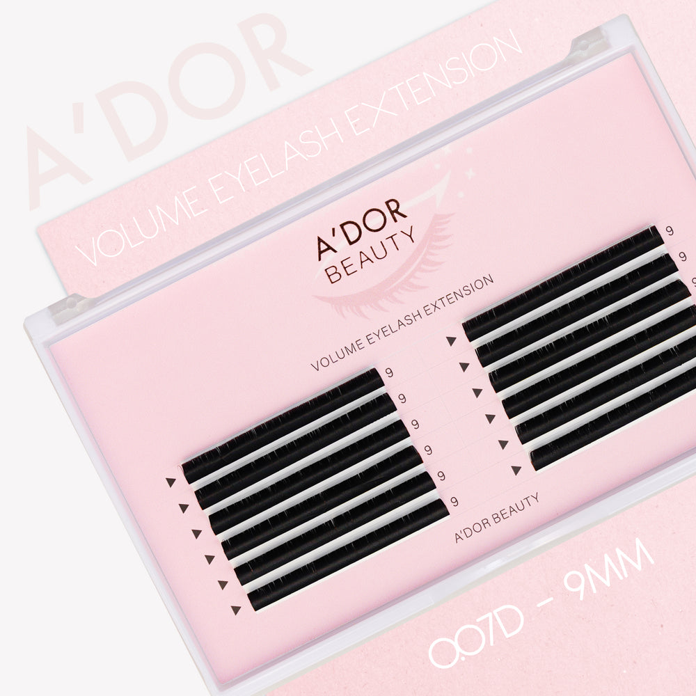 A’dor Beauty Volume Eyelash Extension 0.07D - 9MM by Beauty sold by DTK Nail Supply