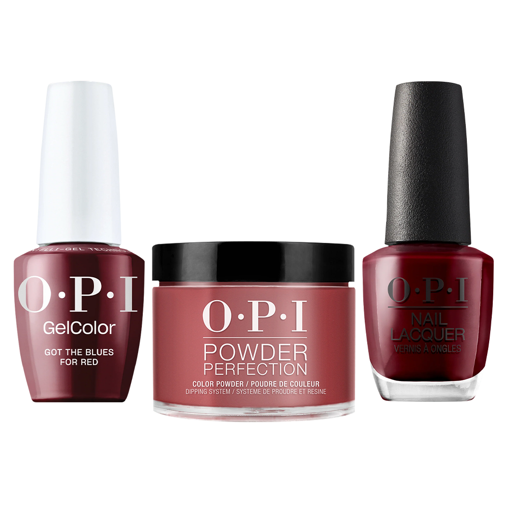 OPI Intelli 3 in 1 - W52 Got the Blues for Red - Dip, Gel & Lacquer Matching