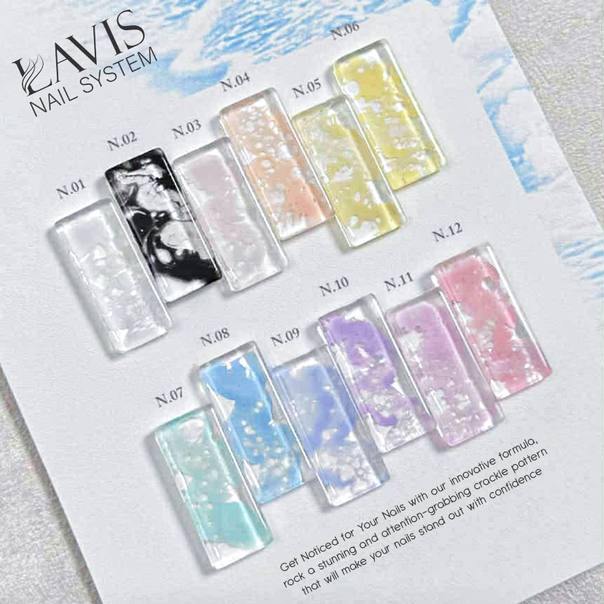 LAVIS Wave Gel (Ver 2) Set 12 Colors - 0.5 oz