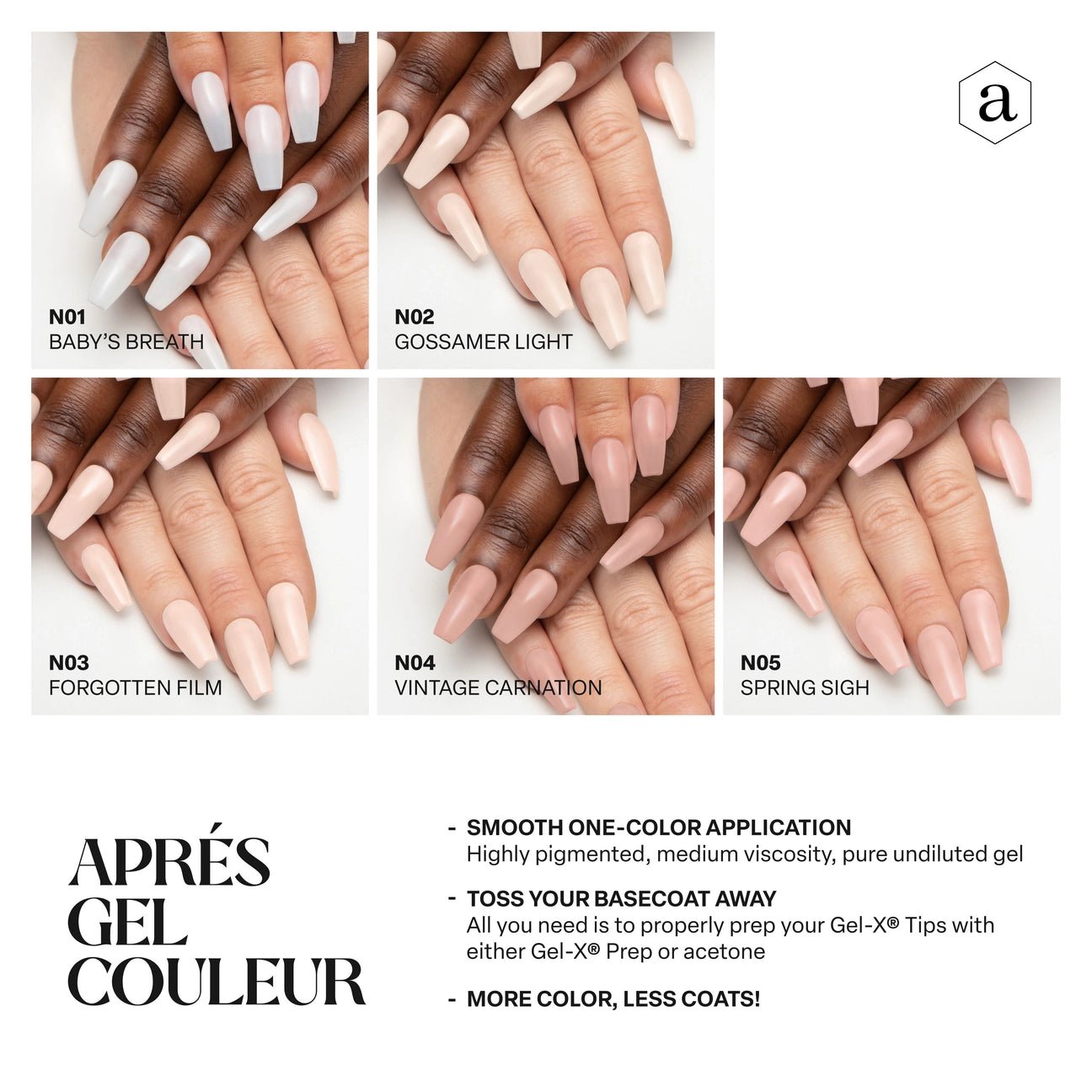 Apres Gel - All The Nudes You'll Ever Need Bundle – Set of 5 - DTK Nail Supply