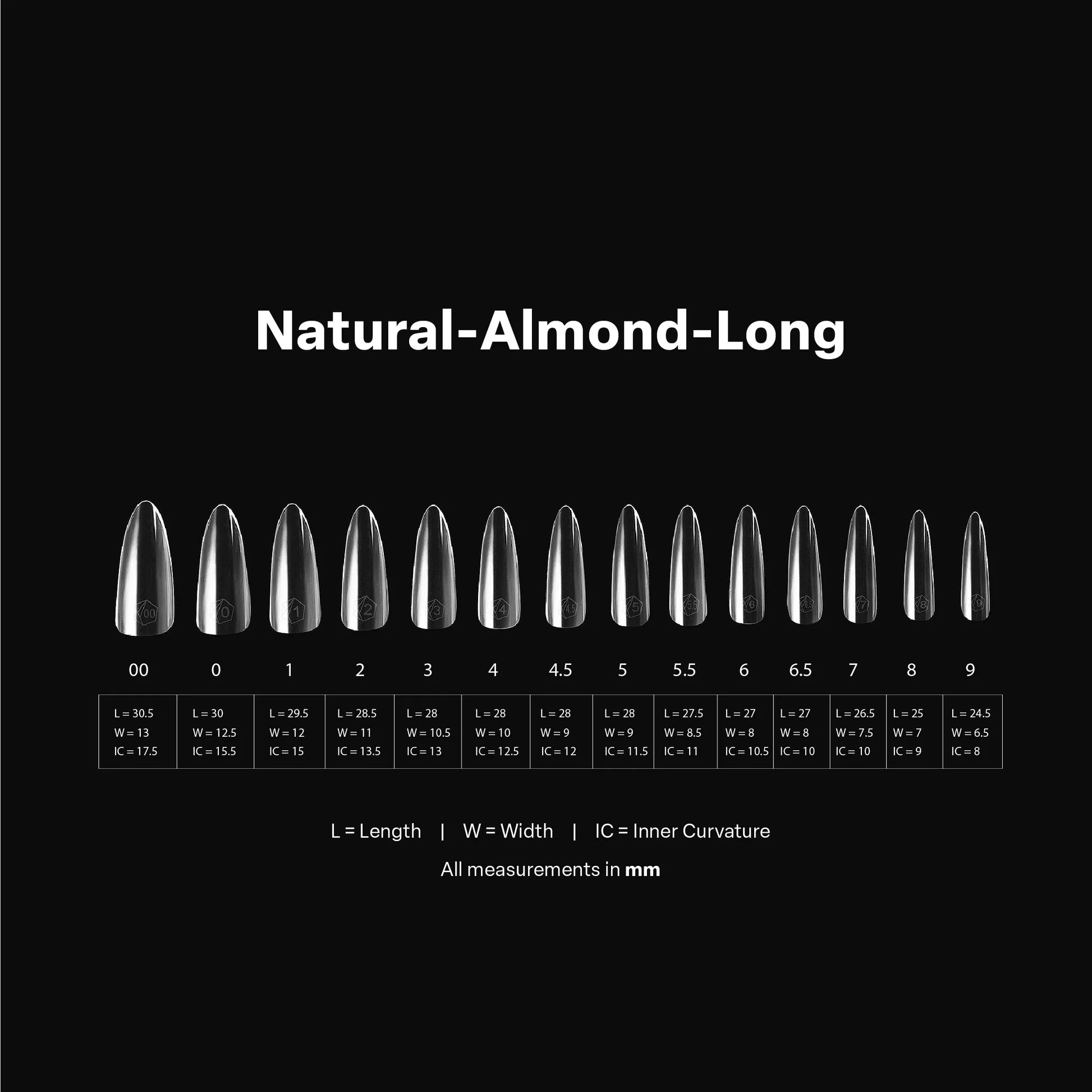 APRES - Gel - X - Natural Almond Long (PCS) - DTK Nail Supply