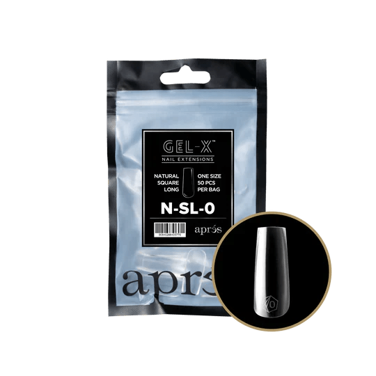 APRES - Gel - X Natural Square Long Refill Bag - DTK Nail Supply