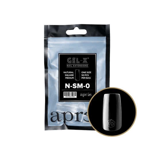 APRES - Gel - X Natural Square Medium Refill Bag - DTK Nail Supply