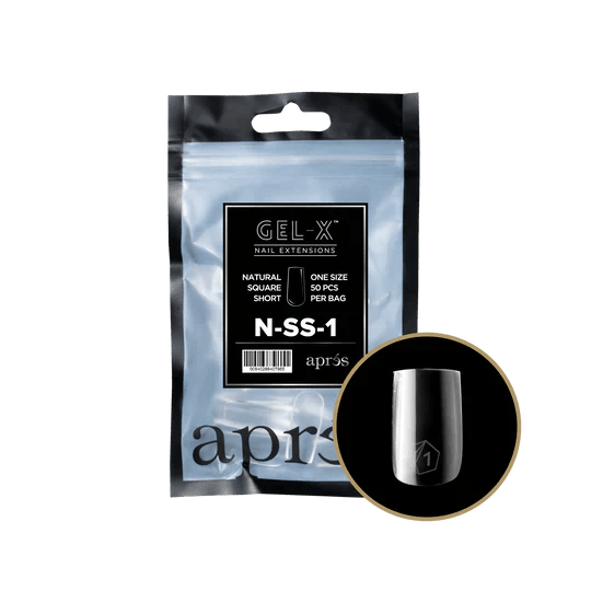 APRES - Gel - X Natural Square Short Refill Bag - DTK Nail Supply