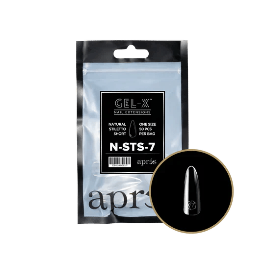 APRES - Gel - X Natural Stiletto Short Refill Bag - DTK Nail Supply